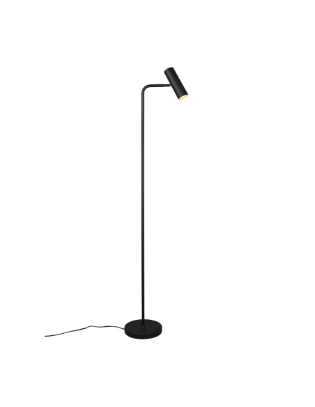 Trio – Marley – Lampadaire minimaliste LED 1x GU10 noir mat avec tête orientable
