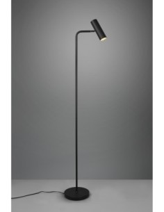 Trio – Marley – Lampadaire minimaliste LED 1x GU10 noir mat avec tête orientable 2