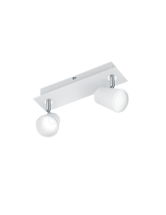 Trio – Narcos – Spot LED 6,5W 2x 600lm blanc mat orientable design moderne