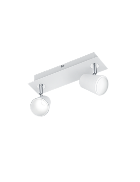 Trio – Narcos – Spot LED 6,5W 2x 600lm blanc mat orientable design moderne
