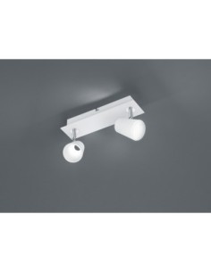 Trio – Narcos – Spot LED 6,5W 2x 600lm blanc mat orientable design moderne 2