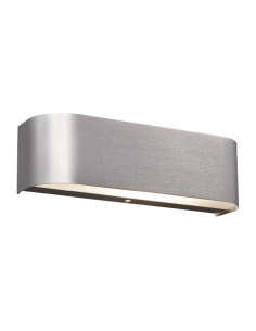 Trio – Adriano – Applique LED 2x3,1W aluminium brossé et verre mat blanc éclairage haut et bas