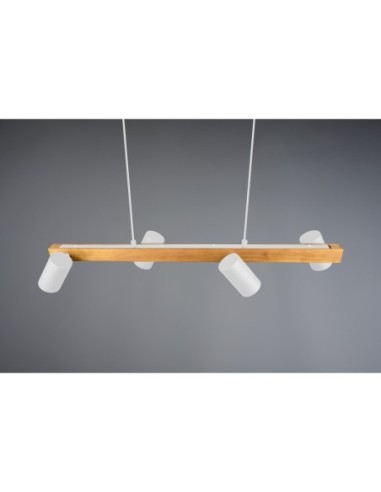 Suspension 4x GU10 max 35W Blanc mat 80 cm - Trio - Marley