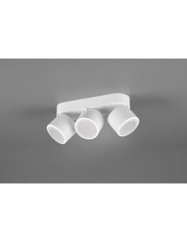 Plafonnier LED 5W, 3x 450lm, 3000K, IP20, Blanc Mat – Trio – Taurus
