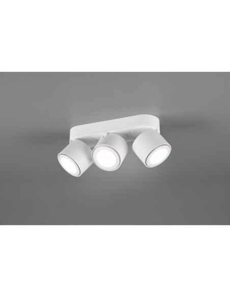 Plafonnier LED 5W, 3x 450lm, 3000K, IP20, Blanc Mat – Trio – Taurus