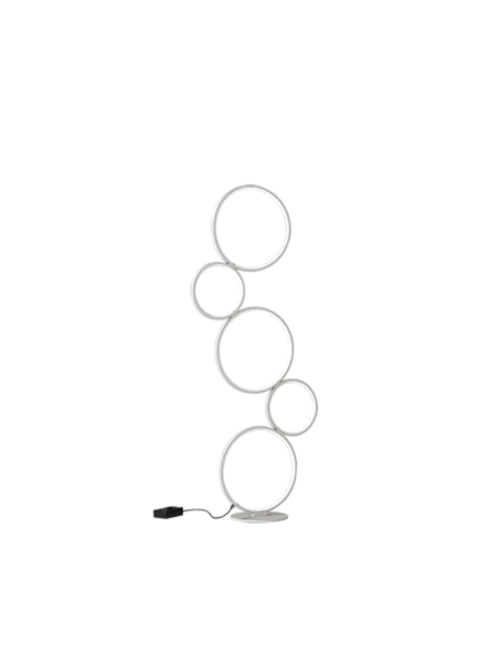 Trio – Rondo – Lampadaire LED blanc mat, 36W, 4700lm, 3000K, variateur intégré