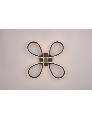 Plafonnier LED, 2600lm, 3000K, Variateur 3 niveaux – Noir – Trio – Fly