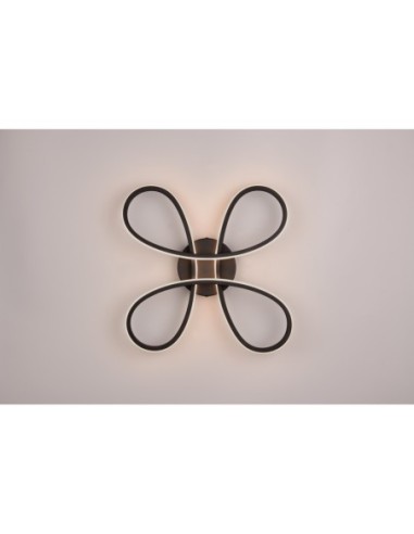 Plafonnier LED, 2600lm, 3000K, Variateur 3 niveaux – Noir – Trio – Fly