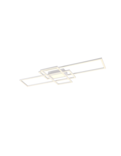 Trio – Irvine – Plafonnier LED 60W, 7100lm, 3000-6500K, variateur, veilleuse, blanc mat