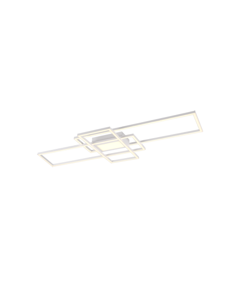 Trio – Irvine – Plafonnier LED 60W, 7100lm, 3000-6500K, variateur, veilleuse, blanc mat