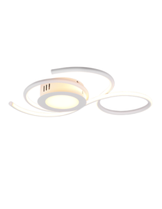 Trio – Jive – Plafonnier LED 36W, 4300lm, blanc mat, dimmable, veilleuse, 2700-6000K