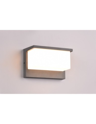 Trio – Nestos – Luminaire mural extérieur cubique LED IP54, 13W, design moderne en aluminium