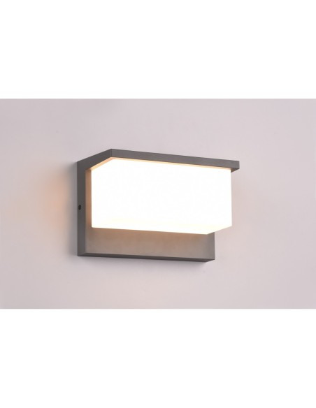 Trio – Nestos – Luminaire mural extérieur cubique LED IP54, 13W, design moderne en aluminium