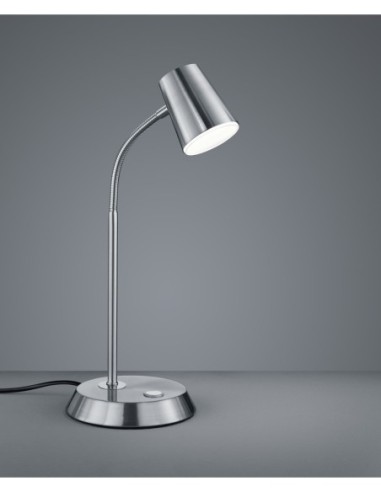 Trio – Narcos – Lampe de bureau LED 660lm avec variateur tactile, design moderne
