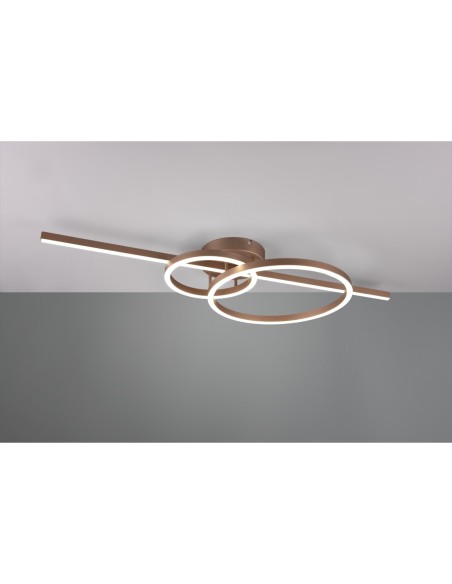 Trio – Montilla – Plafonnier décoratif LED 54W, réglage température de couleur, haute efficacité énergétique
