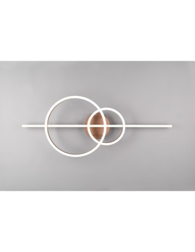 Plafonnier LED 54W – 6300lm, 2700/6000K – Variateur – Télécommande – Café – Trio – Montilla