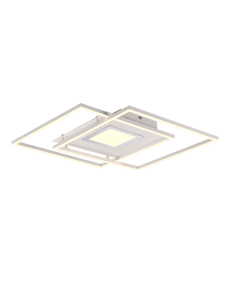 Trio – Via – Plafonnier LED blanc mat, 36W, 4200lm, 2700-6500K, dimmable
