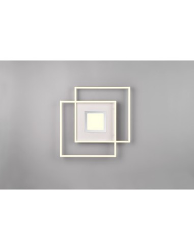 Trio – Via – Plafonnier design géométrique, fonctions mémoire et veilleuse, économie d’énergie 80 %