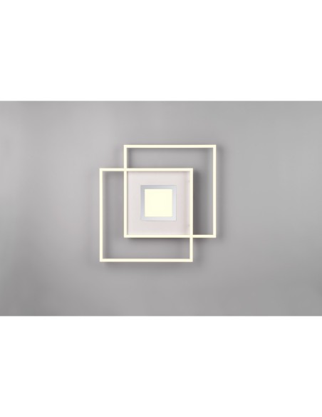 Trio – Via – Plafonnier design géométrique, fonctions mémoire et veilleuse, économie d’énergie 80 %