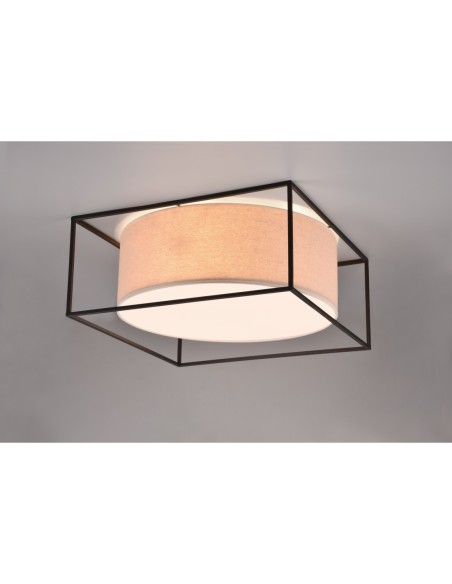 Trio – Ross – Plafonnier classique et chaleureux, idéal chambre ou couloir, design sobre