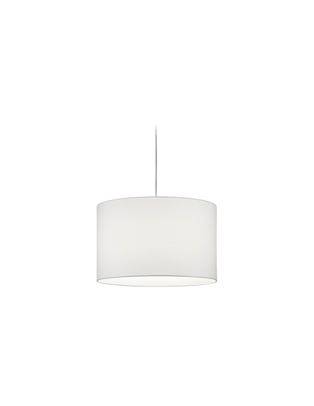Trio – DUOline – Suspension 1xE27, abat-jour tissu blanc, max 25W