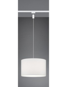 Trio – DUOline – Suspension 1xE27, abat-jour tissu blanc, max 25W 2