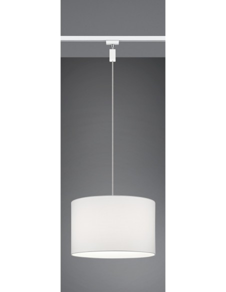 Trio – DUOline – Suspension design tissu blanc pour système de rails