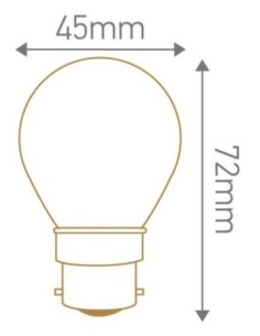 Ampoule Led B22 G45 filament 5W - Girard-Sudron Leluminaireled.com 2
