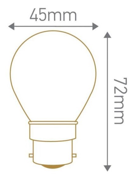 Ampoule Led B22 G45 filament 5W - Girard-Sudron Leluminaireled.com