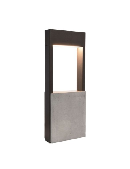 Borne extérieure Led béton et métal 45 cm Chertan 450 - Deko Light Leluminaireled.com