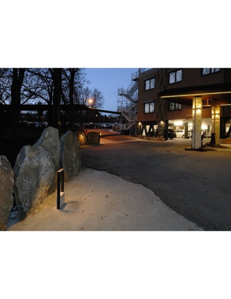 Borne extérieure Led béton et métal 45 cm Chertan 450 - Deko Light Leluminaireled.com