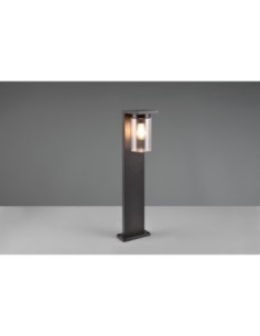 Trio – Ardila – Potelet extérieur 1xE27, détecteur crépusculaire, design moderne noir mat et verre 2