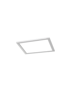 Trio – Phoenix – Plafonnier LED 15W, 1700 lm, 3000K, design moderne blanc avec bord nickel mat