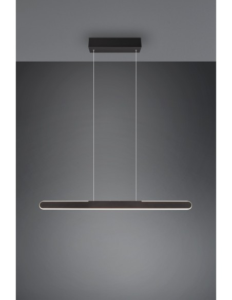 Suspension LED - 2700-6500K – Hauteur réglable – Noir – Trio – Helios