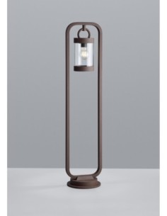 Trio – Sambesi – Potelet extérieur rouille, 1xE27, détecteur crépuscule, IP44 2