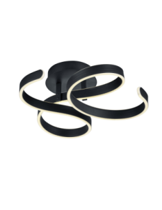 Trio – Francis – Plafonnier LED 40W, 4650lm, 3000K, variateur SWITCH, finition anthracite