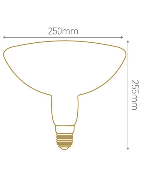 Ampoule Led géante  à filament F. Peltier conique - Girard-Sudron Leluminaireled.com