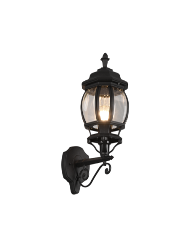 TRIO, Applique, Elvo 1xE27, max.60,0 W Corps Fonte daluminium, noir mat L 18,0c | Trio