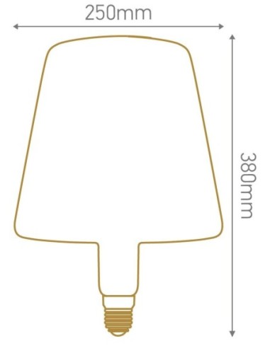 Ampoule Led géante  à filament F. Peltier cubique - Girard-Sudron Leluminaireled.com