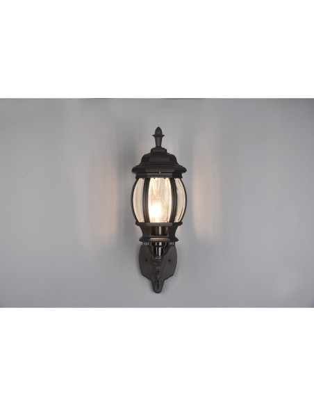 TRIO, Applique, Elvo 1xE27, max.60,0 W Corps Fonte daluminium, noir mat L 18,0c | Trio
