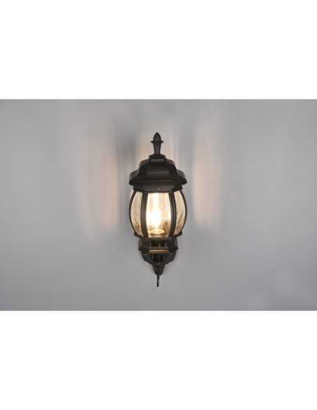 TRIO, Applique, Elvo 1xE27, max.60,0 W Corps Fonte daluminium, noir mat L 18,0c | Trio