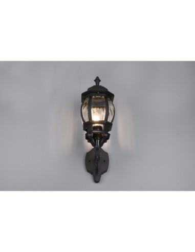 TRIO, Applique, Elvo 1xE27, max.60,0 W Corps Fonte daluminium, noir mat L 18,0c | Trio