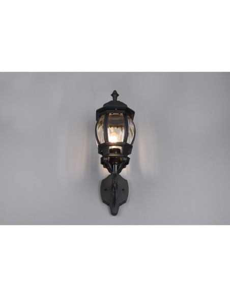 TRIO, Applique, Elvo 1xE27, max.60,0 W Corps Fonte daluminium, noir mat L 18,0c | Trio