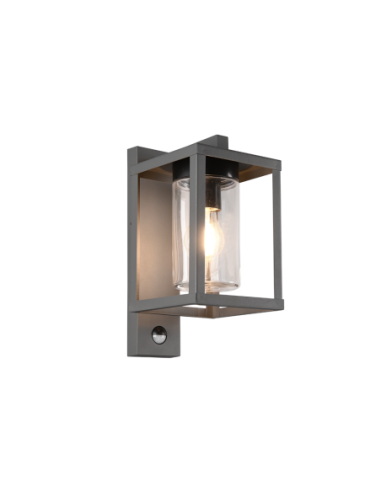 Trio – Lunga – Applique murale extérieure anthracite/verre transparent, 1x E27, max. 40W, IP44