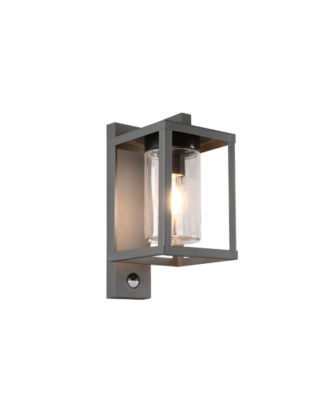 Trio – Lunga – Applique murale extérieure anthracite/verre transparent, 1x E27, max. 40W, IP44