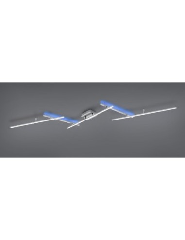 Plafonnier LED 22W – 2600lm, 2700–6500K – RGBW – Télécommande – IP20 – Nickel mat – Trio – Arvin