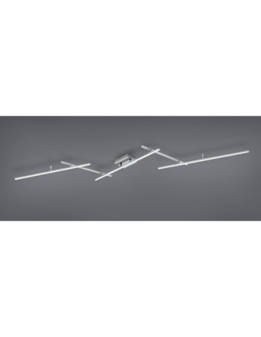 Plafonnier LED 22W – 2600lm, 2700–6500K – RGBW – Télécommande – IP20 – Nickel mat – Trio – Arvin