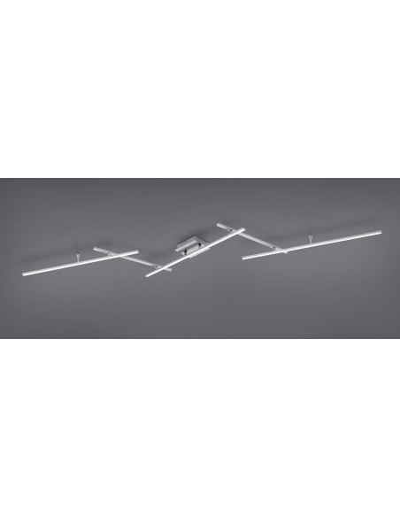 Plafonnier LED 22W – 2600lm, 2700–6500K – RGBW – Télécommande – IP20 – Nickel mat – Trio – Arvin