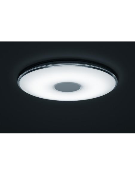 Trio – Tokyo – Plafonnier LED blanc, 43W, variation lumière et couleur, télécommande incluse