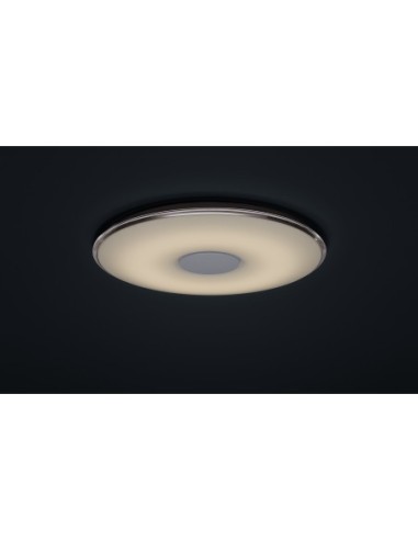 Plafonnier LED 43W – 5000lm, 3000–5500K – Dimmable – Télécommande – Ø60 cm – Blanc – IP20 – Trio – Tokyo
